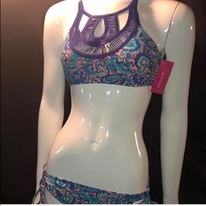 Brand new Paisley floral bikini size Medium
